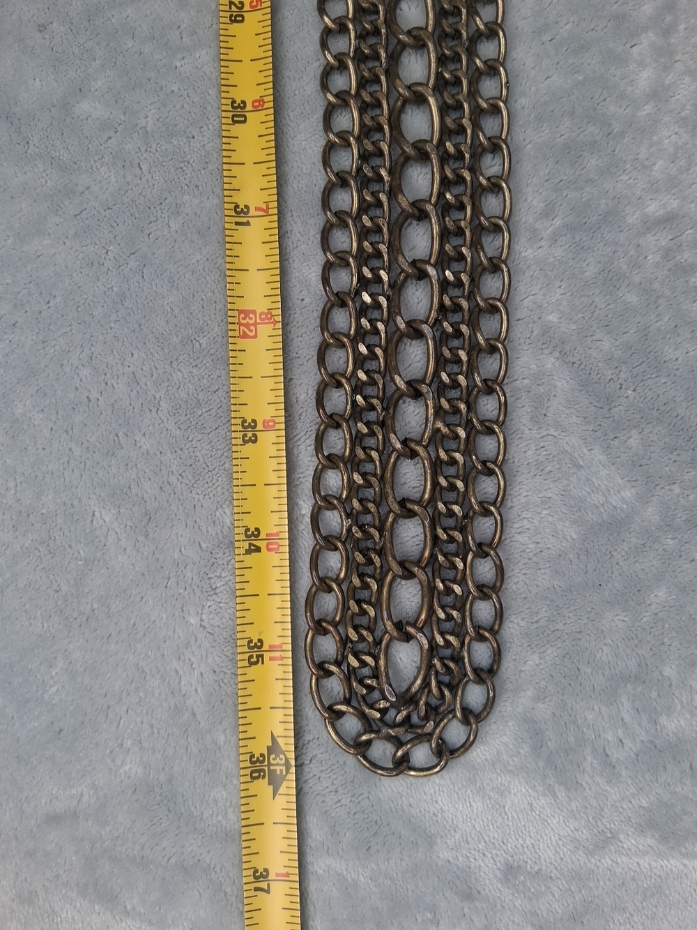 Chico's Bronze Multi-Chain Waist Belt Floral Medallion Medieval Festival - Picture 7 of 13